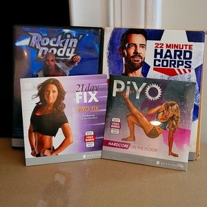 Lot of 4 Beachbody Workout DVDs